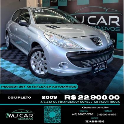 PEUGEOT 207 1.6 XS 16V FLEX 4P AUTOMÁTICO